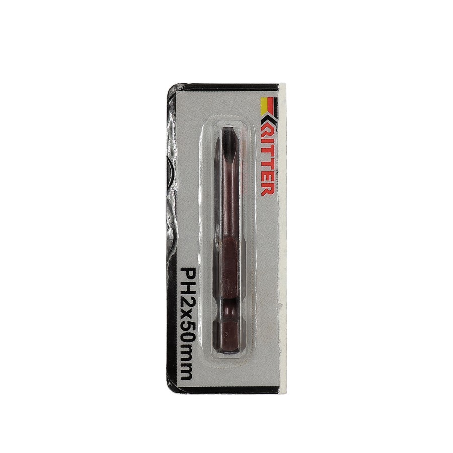 44328 Бита Ritter JapanSteel PH 2x50 мм магнитная (сталь K5, защит. декор.покрытие)_1