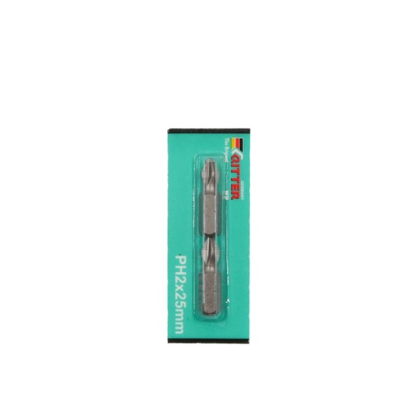 Бита Ritter WP PH 2x25 мм с ограничителем (сталь S2) (2 шт. в блистерной упаковке), поштучно