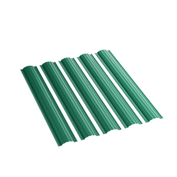 Евроштакетник FREELINE NeoMatt RAL_6005_ с прямым срезом0001